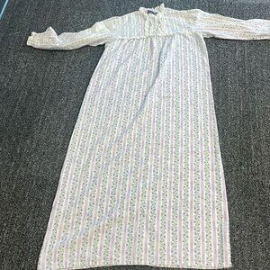 Vintage Lanz of Salzburg Floral Cotton Nightgown